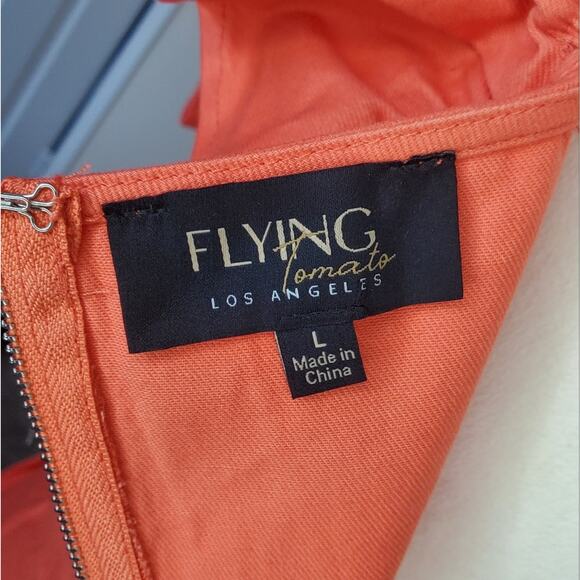 Flying Tomato Orange Romper Large - Picture 7 of 8